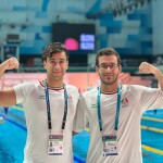 در ششمین روز از مسابقات شنا قهرمانی جهان بوداپست مهرشاد افقری در ماده 100 پروانه و متین سهران در ماده 50 متر آزاد با رقابت با حریفان خود به کار خود پایان دادند.