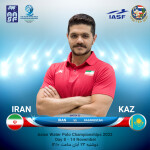 تیم ملی واترپلو ایران در روز پایانی رقابت‌های قهرمانی آسیا برای کسب مدال برنز برابر قزاقستان به میدان می‌رود.