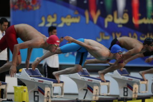 گزارش تصویری 1 _ روز نخست مسابقات جام شنا پسران تهران