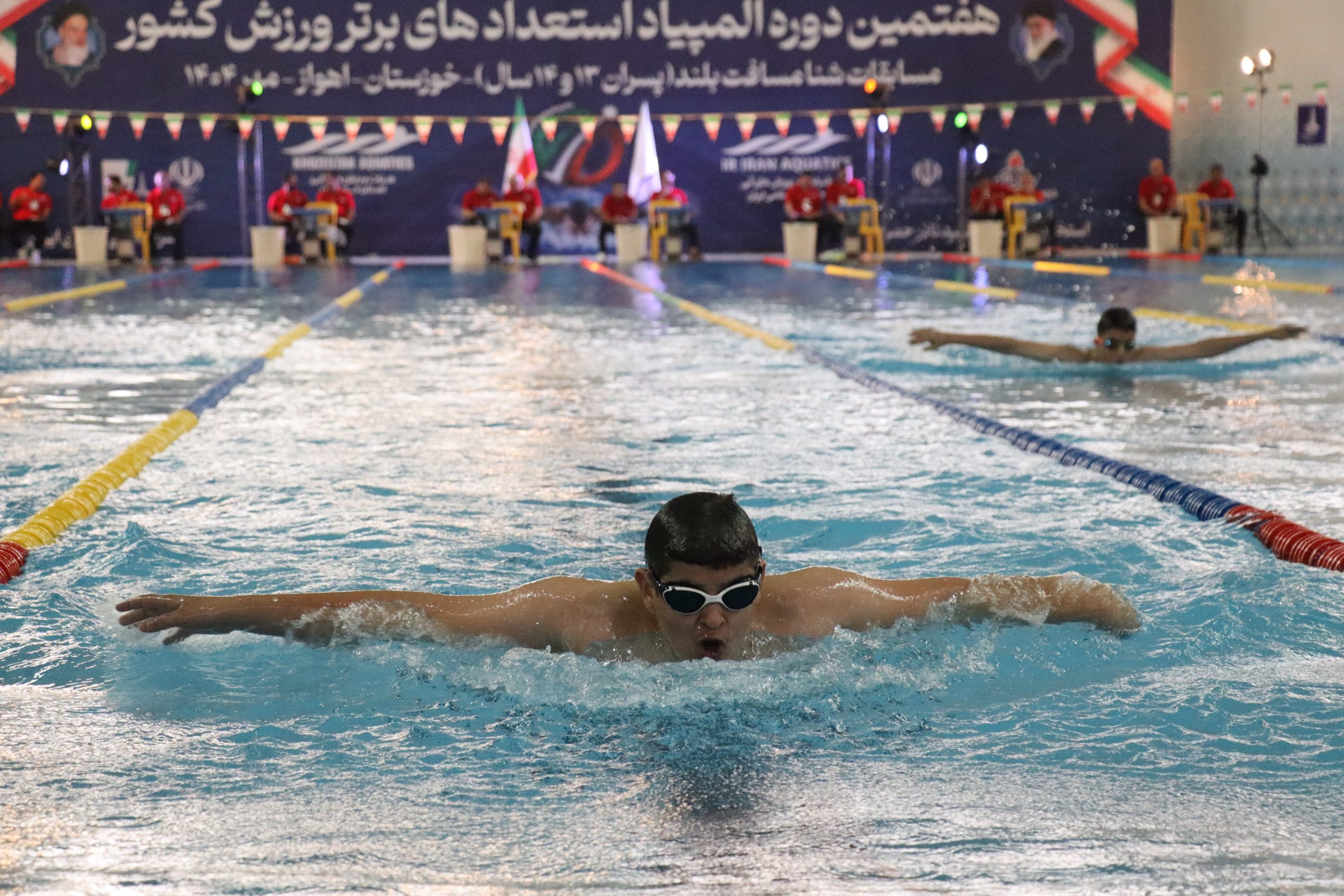 گزارش تصویری مسابقات شنا پسران در هفتمین دوره المپیاد استعدادهای برتر ورزش کشور در اهواز
